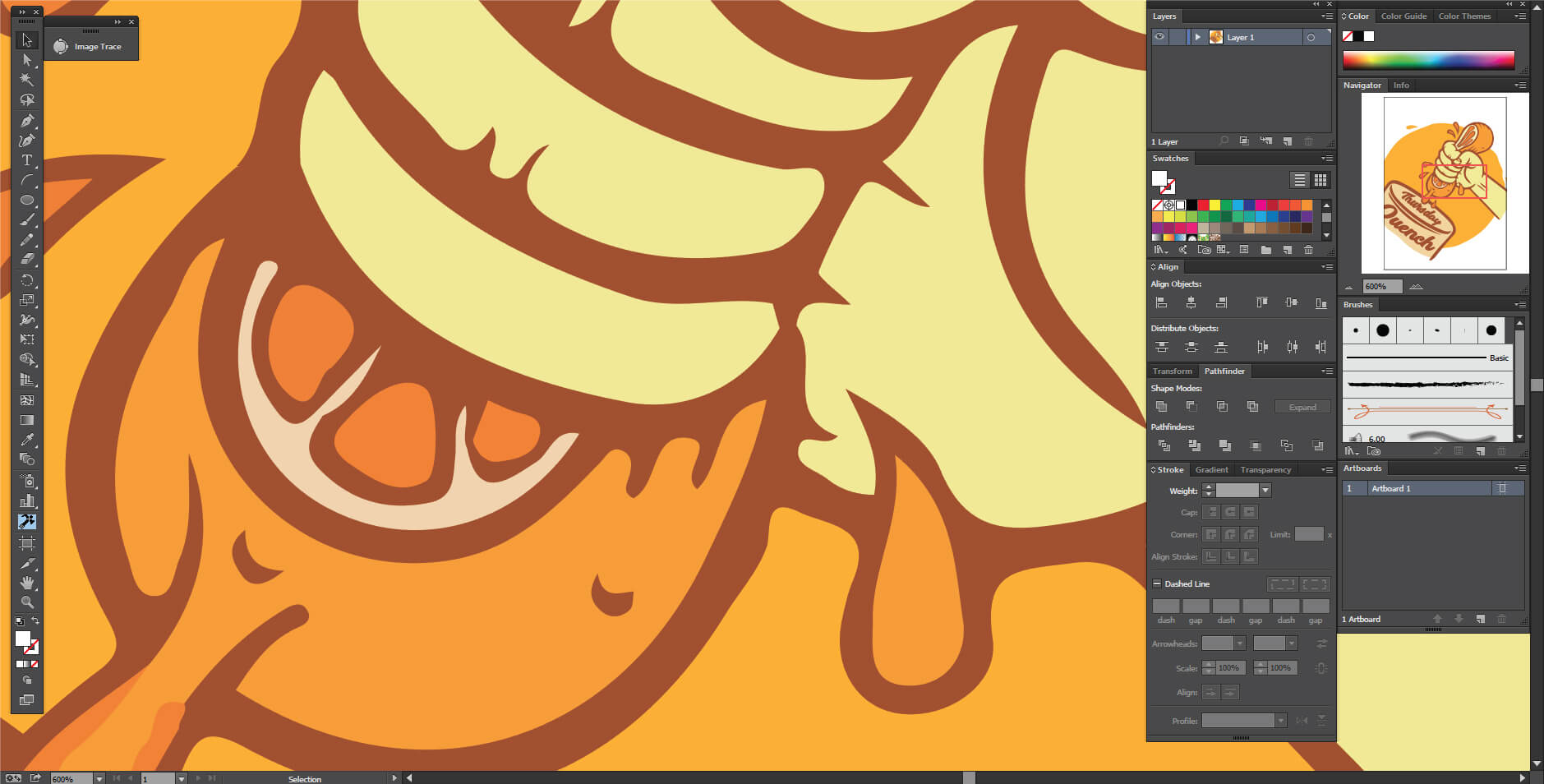 Digital design for Quench by Provoke Signs